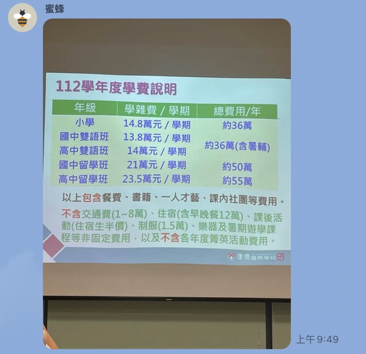媽媽群組聊到了私校